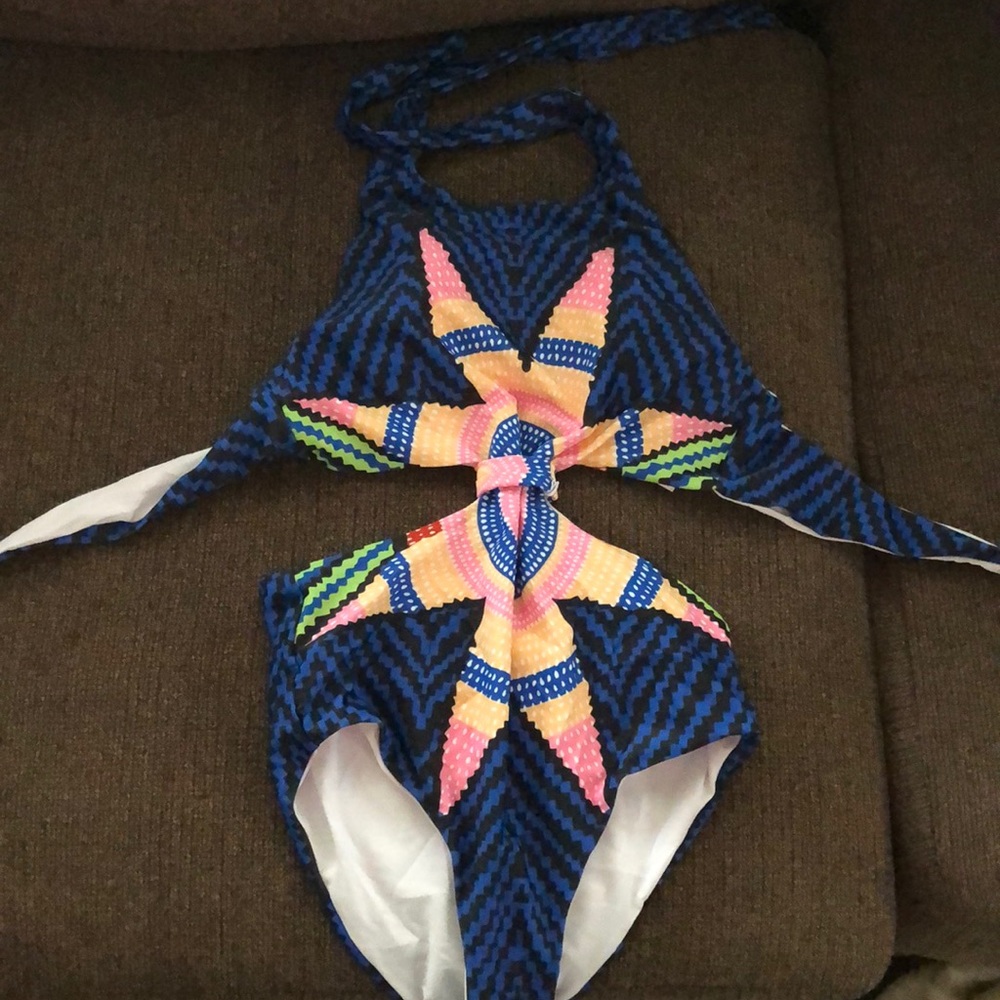 Women’s cute one piece swim suit- lined with cups